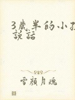 3岁半的小孩不说话