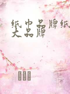 纸巾品牌纸巾十大品牌