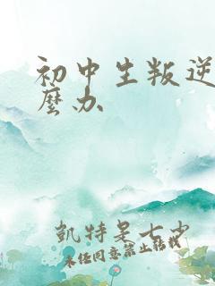 初中生叛逆该怎么办