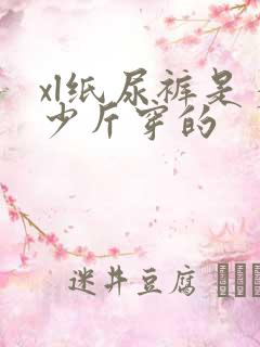 xl纸尿裤是多少斤穿的