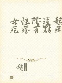 女性阴道起了小疙瘩有点痒怎么回事