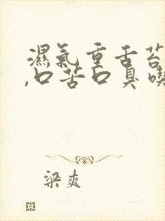 湿气重舌苔厚白,口苦口臭吃什么药