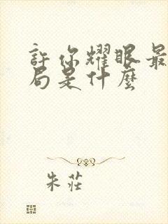 许你耀眼最后结局是什么