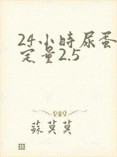 24小时尿蛋白定量2.5