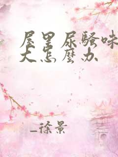 屋里尿骚味特别大怎么办