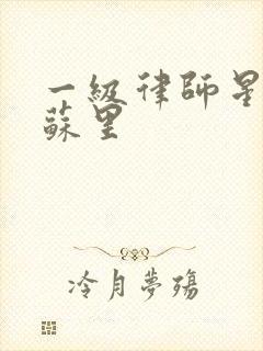 一级律师星际木苏里