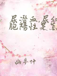 尿潜血,尿红细胞阳性是怎么回事