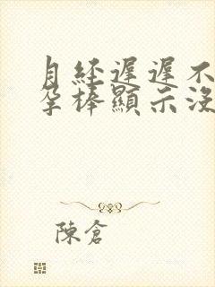 月经迟迟不来验孕棒显示没怀孕怎么回事