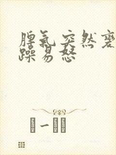 脾气突然变得暴躁易怒