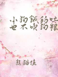 小狗饿的吐黄水也不吃狗粮