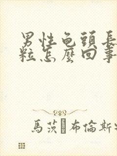 男性龟头长小肉粒怎么回事