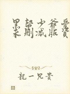 黑帮少爷爱上我未删减版资源