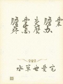 胆囊炎胆囊结石疼怎么办