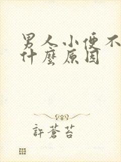 男人小便不畅是什么原因