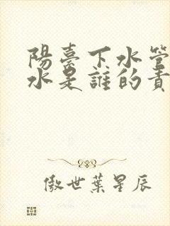 阳台下水管道漏水是谁的责任