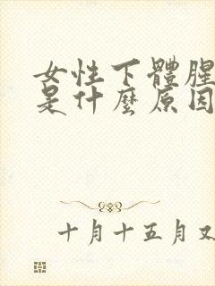 女性下体腥臭味是什么原因