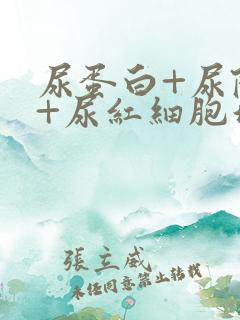 尿蛋白+尿隐血+尿红细胞增多