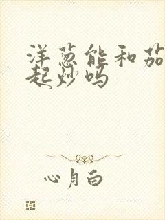 洋葱能和茄子一起炒吗