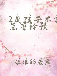 2岁孩子不说话怎么干预