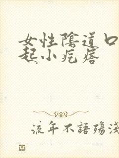 女性阴道口瘙痒起小疙瘩