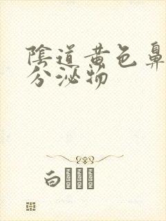 阴道黄色鼻涕状分泌物