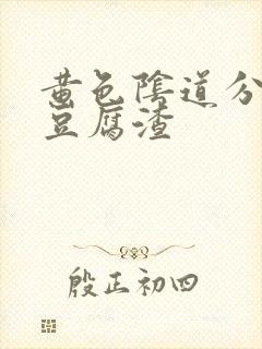 黄色阴道分泌物豆腐渣