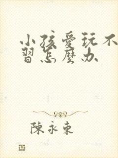 小孩爱玩不爱学习怎么办