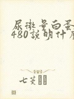 尿微量白蛋白高480说明什么问题