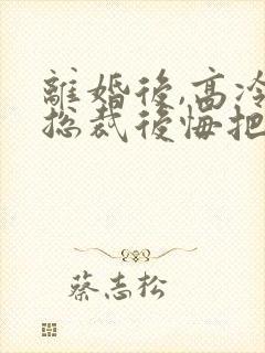 离婚后,高冷女总裁后悔把