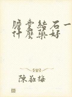 胆囊结石一般吃什么药好