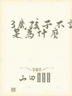 3岁孩子不说话是为什么