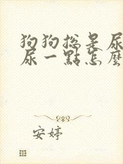 狗狗总是尿一点尿一点怎么办