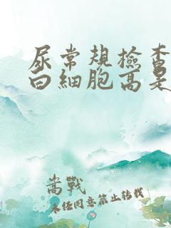 尿常规检查结果白细胞高是什么原因