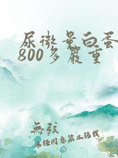 尿微量白蛋白1800多严重