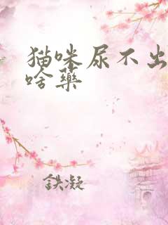 猫咪尿不出来吃啥药