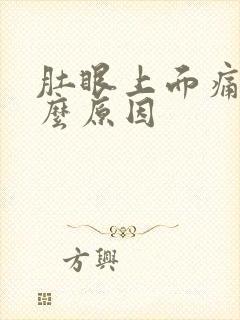 肚眼上面痛是什么原因