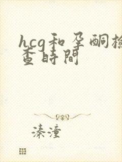 hcg和孕酮检查时间