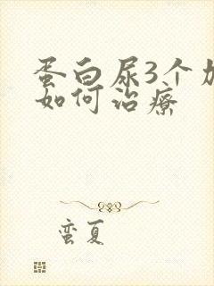 蛋白尿3个加号如何治疗