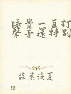 睡觉一直打呼噜声音还特别大