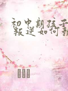 初中期孩子厌学 叛逆如何教育