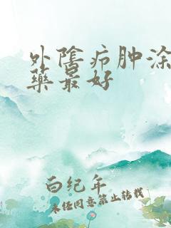 外阴疖肿涂什么药最好