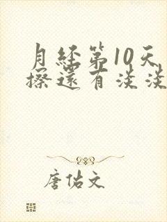 月经第10天一擦还有淡淡的血吃什么药