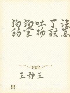 狗狗吐了没消化的食物该怎么办