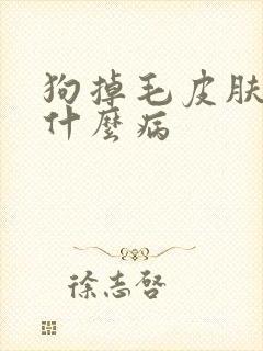狗掉毛皮肤溃烂什么病