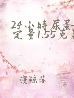 24小时尿蛋白定量1.55克严重不