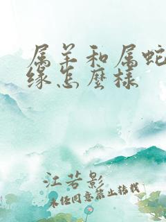 属羊和属蛇的姻缘怎么样