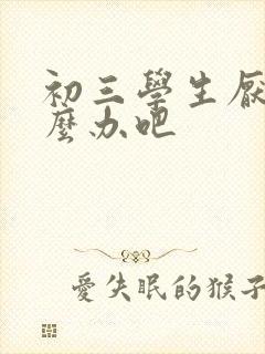 初三学生厌学怎么办吧