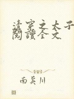 清穿之太子娇妃阅读全文