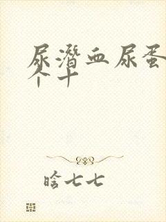 尿潜血尿蛋白1个十