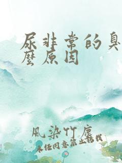 尿非常的臭是什么原因